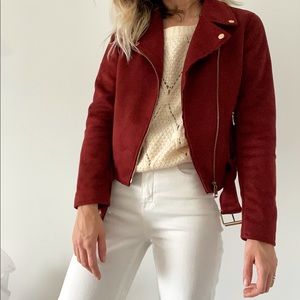 New Look suedette biker jacket